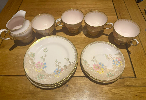 Tuscan bone china floral - china,
