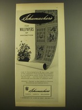 1961 Schumacher Peacham Wallpaper Advertisement