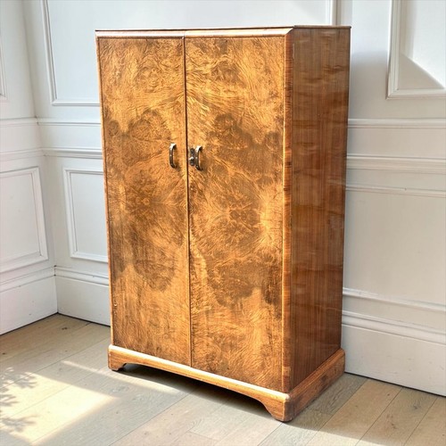 Figured walnut tallboy - tallboy, /