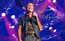 Cliff Richards Signed Autographed 12 x 8 inch Photo with COA
