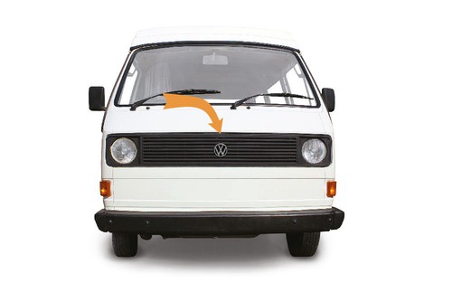Front black grill with logo - front,