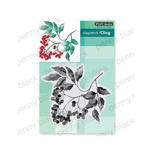 Penny black cling - black, rubber