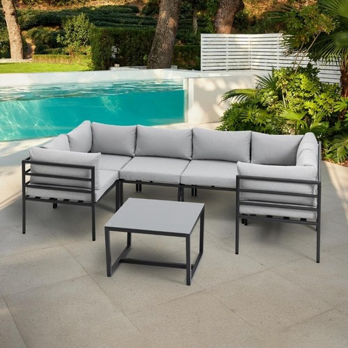 Garden modular shaped sofa - garden,