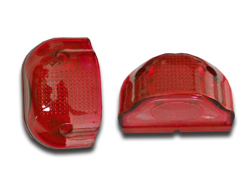 Red num plate lamps - 2x,