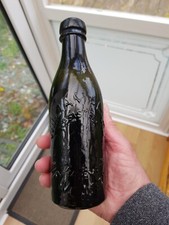 EARLY HALF PINT BLACK GLASS