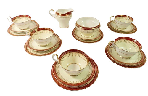 Vintage aynsley 7799 red - aynsley,