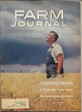 FARM JOURNAL July 1963 ON-FARM ELEVATOR FOR GRAINS CALF PENS beautiful ads 