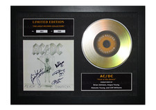 AC/DC Signed Gold Disc Album