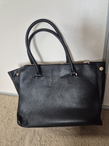 Women large black faux - large,