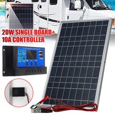 20W Solar Panel 12V Battery