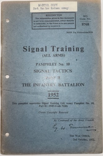 British army signal - army, training