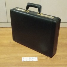 Vintage Ventura Attache Briefcase Black from 1983 With Combination Lock - Unused