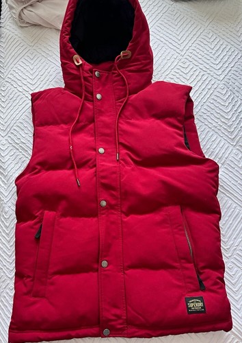 Superdry everest gilet red - superdry,