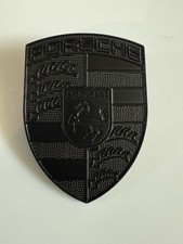 Matte Black Hood Crest 911 996