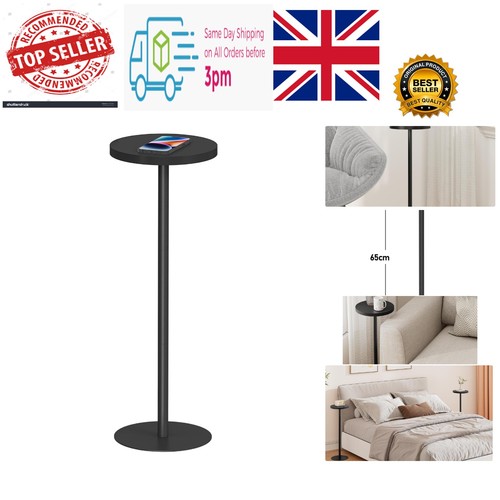 Tall round side table - tall, small