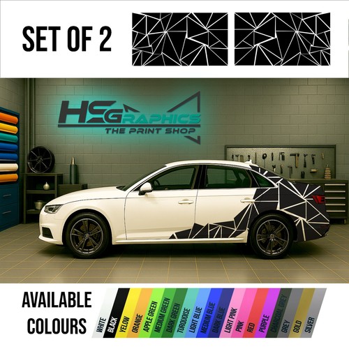 Triangles car graphics