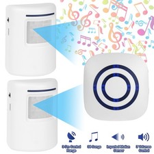 UK Wireless Driveway Alarm Doorbell Motion Sensor Alarm Detector Home Security