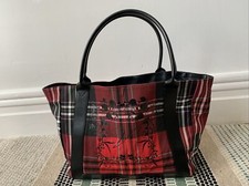 Victoria’s Secret Red Check Tote Shoulder Bag