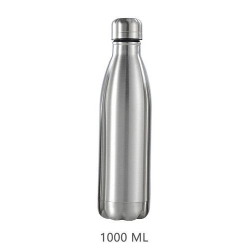 Stainless steel water bottle - stainless, 1