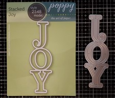 Poppystamps Stacked Christmas Joy Die Set
