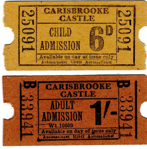 Entry admission tickets - entry,