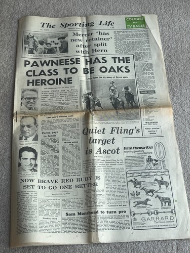 1976 epsom oaks day - epsom, sporting