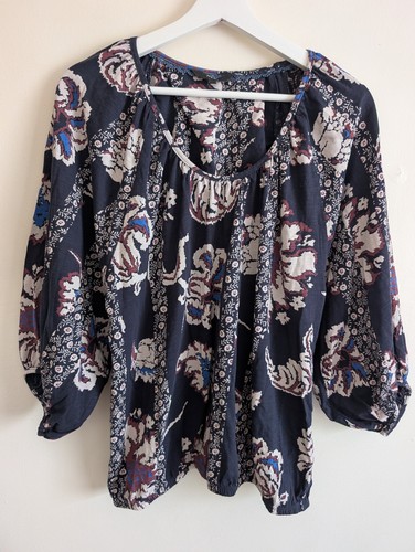 Next navy floral cotton boho - navy,