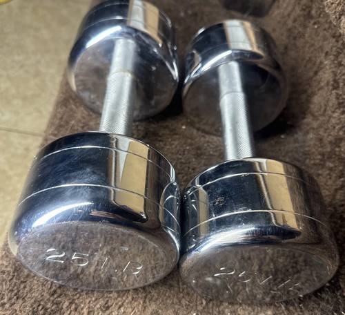 Chrome 25s pair dumbbells - pair,