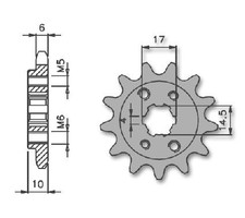 IGM Silver Front Sprocket