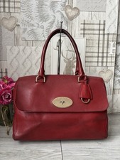 Lovely Mulberry Del Rey Handbag in Burgundy Leather Bag