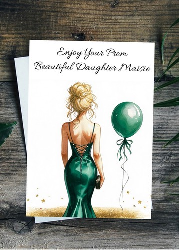 Prom card personalised - personalised, 4
