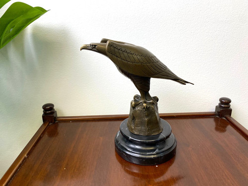 Bronze sculpture eagle art - eagle,