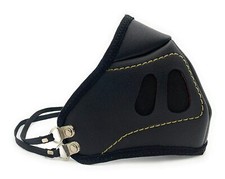 Black Synthetic Leather Face