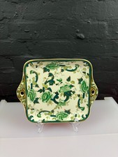 Masons Ironstone Chartreuse Square Handled Eared Cake Plate 27.5 cm