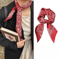 Square Satin Scarf Paisley