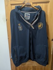 Santa Monica Polo Club blue Hoodie Full Zip Front 5XL Long Sleeve 