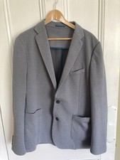 Mens’ UK 46L Grey / Blue Jacket by Harry Brown of London