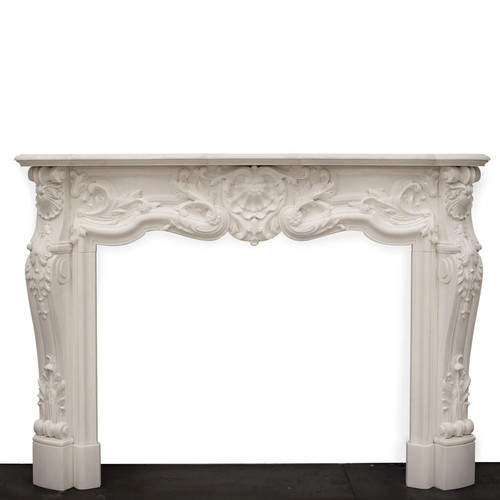 French louis fireplace - french,