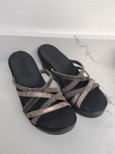 Skechers Rumblers Wave New Lassie Womens Sandals Size 6 UK Pewter