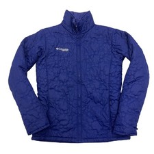 Columbia Vertex Jacket Quilted Blue Kids 18/20 XL Full Zip Outdoors