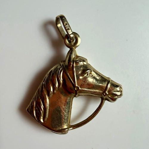 9ct gold horse head - 9ct,