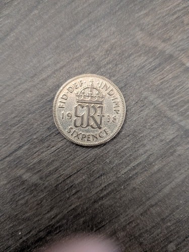 1938 sixpence - 1938,