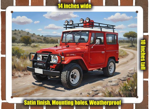 Metal sign 1970 toyota - metal,