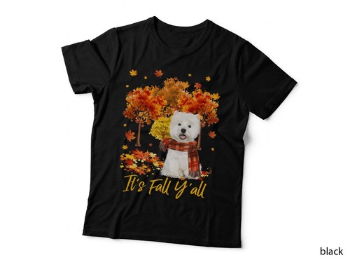 Fall westie dog - westie,