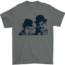 Laurel & Hardy AKA Dick and Doof Mens T-Shirt 100% Cotton