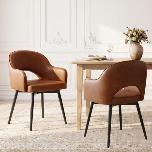 Swivel dining armchair set - dining,