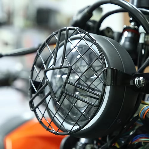 Vintage headlight mesh grill - mesh,