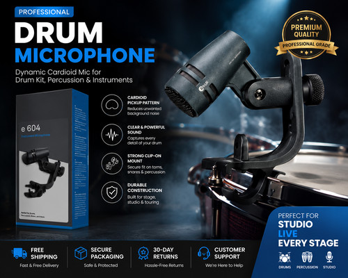 Professional drum microphone - drum,