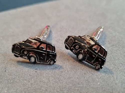 London black cab cufflinks - black,