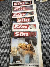 9/11 Memorabilia Newspapers Collection The Sun 12th - 17th September 2001